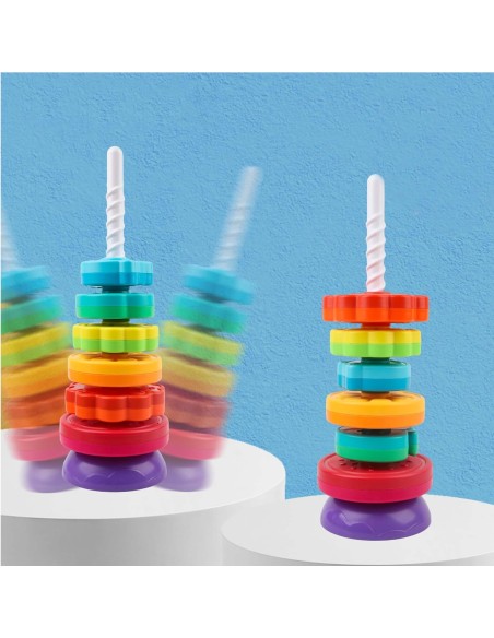 Educational Pyramid Twisted Tower of Animals WOOPIE BABY