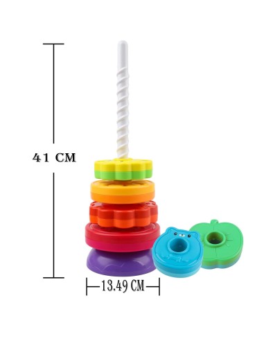 Educational Pyramid Twisted Tower of Animals WOOPIE BABY