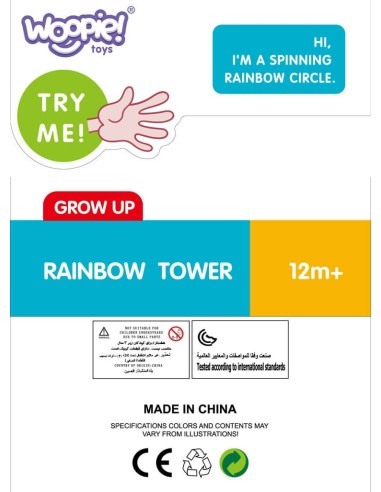 WOOPO BABY Educational Pyramid Twisted Tower for Children