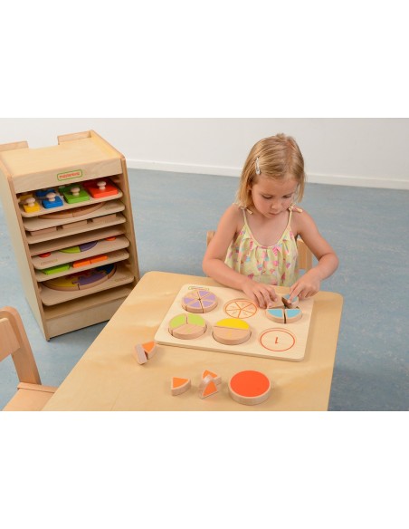 MASTERKIDZ Drewniana Układanka Matematyczna Ułamki