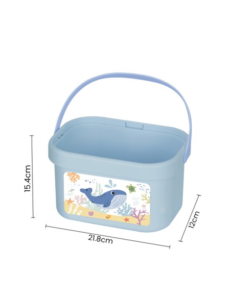 TOOKY TOY Drewniany Zestaw Morskich Zabawek Wieża Balansująca Łowienie Ryb Figurki 23 Elementy