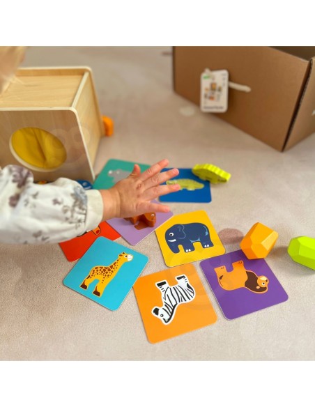 WOOPIE GREEN Box Pudełko XXL Montessori Edukacyjne 7w1 Sensoryczne 31-36 Mies.