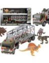 WOOPIE Ciężarówka Transporter Dinozaurów Auto z Dźwiękiem i Światłem