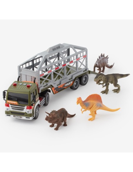 WOOPIE Ciężarówka Transporter Dinozaurów Auto z Dźwiękiem i Światłem