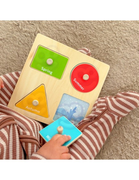 WOOPIE GREEN Pudełko Box 6w1 13-15m Montessori Edukacyjne Sensoryczne