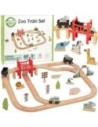 WOOPIE GREEN Drewniana Kolejka Zoo Zestaw 60 Elementów