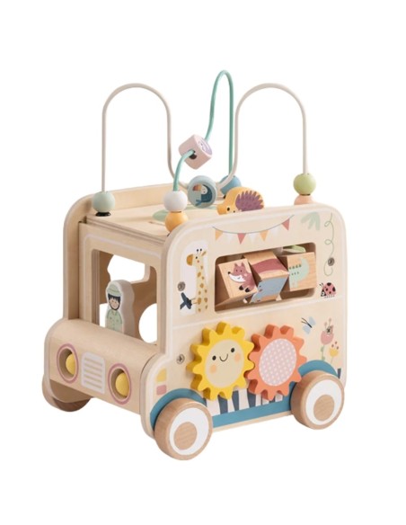 WOOPIE GREEN Drewniana Kostka Aktywności Samochód Terenowy Safari