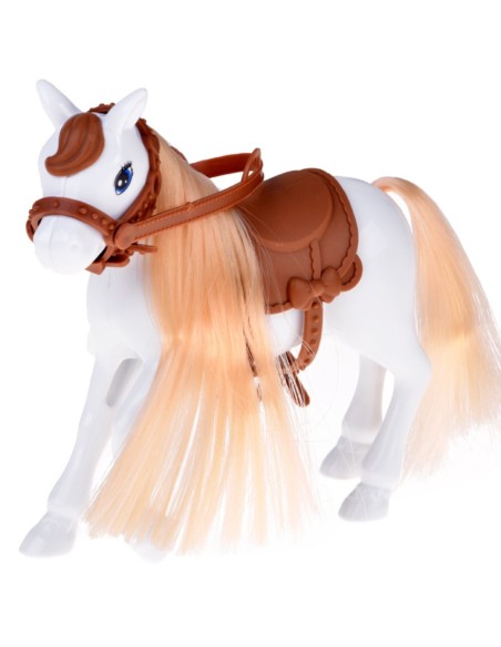 WOOPIE ROYAL Lalka Niki Zestaw z Koniem Samochodem i Przyczepą