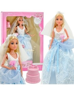 WOOPIE ROYAL Lalka Modowa LILY Panna Młoda z Tortem