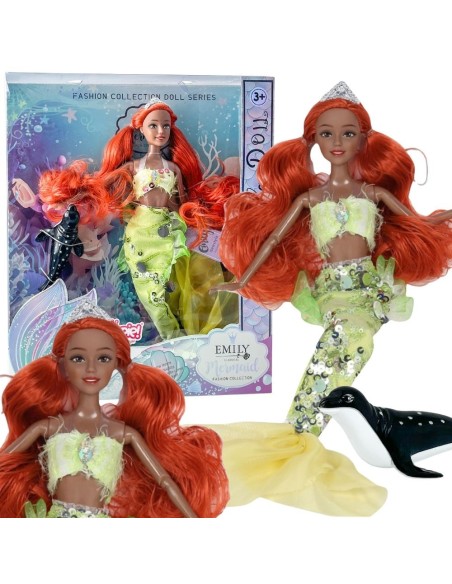 WOOPIE ROYAL Lalka Syrenka Emi Mermaid z Foką