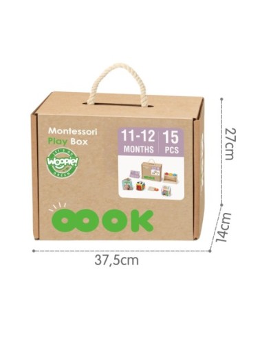 WOOPIE GREEN Pudełko Box 5w1 Montessori Edukacujny 11-12M