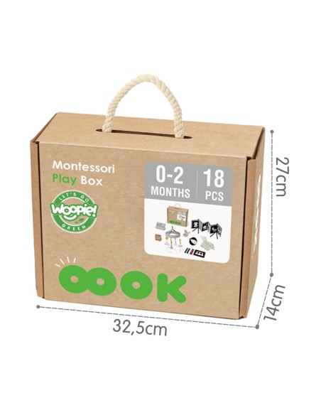 WOOPIE GREEN Pudełko XXL Montessori Sensoryka i Edukacja 7w1