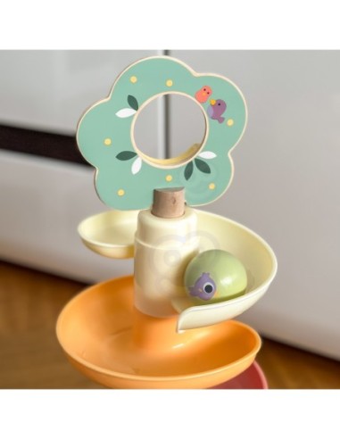 WOOPIE GREEN Drewniany Tor Kulkowy z Efektami Dźwiękowymi