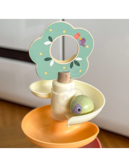 WOOPIE GREEN Drewniany Tor Kulkowy z Efektami Dźwiękowymi
