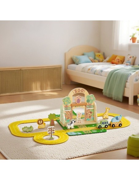 TOOKY TOY Zestaw Mini ZOO Przenośny Zestaw Torba Zwierzęta