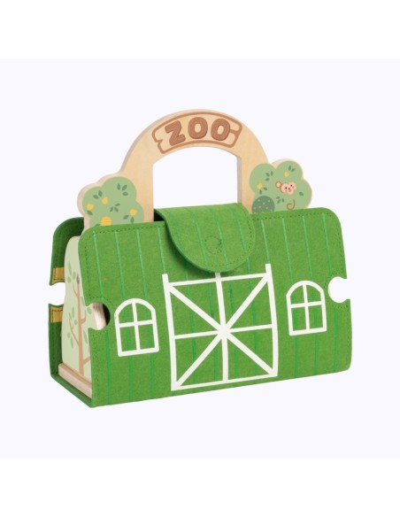 TOOKY TOY Zestaw Mini ZOO Przenośny Zestaw Torba Zwierzęta