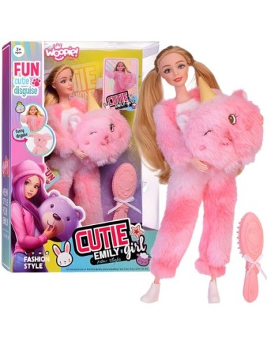 WOOPIE ROYAL Lalka Emi w Różowym Przebraniu Misia
