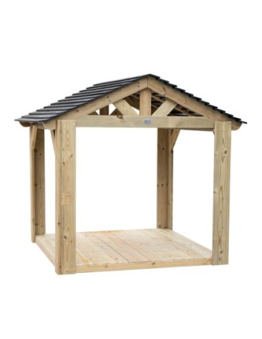 CLASSIC WORLD EDU Duży Drewniany Domek Altana Plac Zaabaw