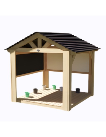 CLASSIC WORLD EDU Duży Drewniany Domek Altana Plac Zaabaw