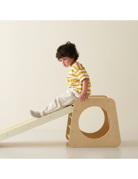 CLASSIC WORLD Drewniany Zestaw Wspinaczkowy Trójkąt Montessori 5w1 - Plac Zabaw Siłownia Indoor dla Dzieci