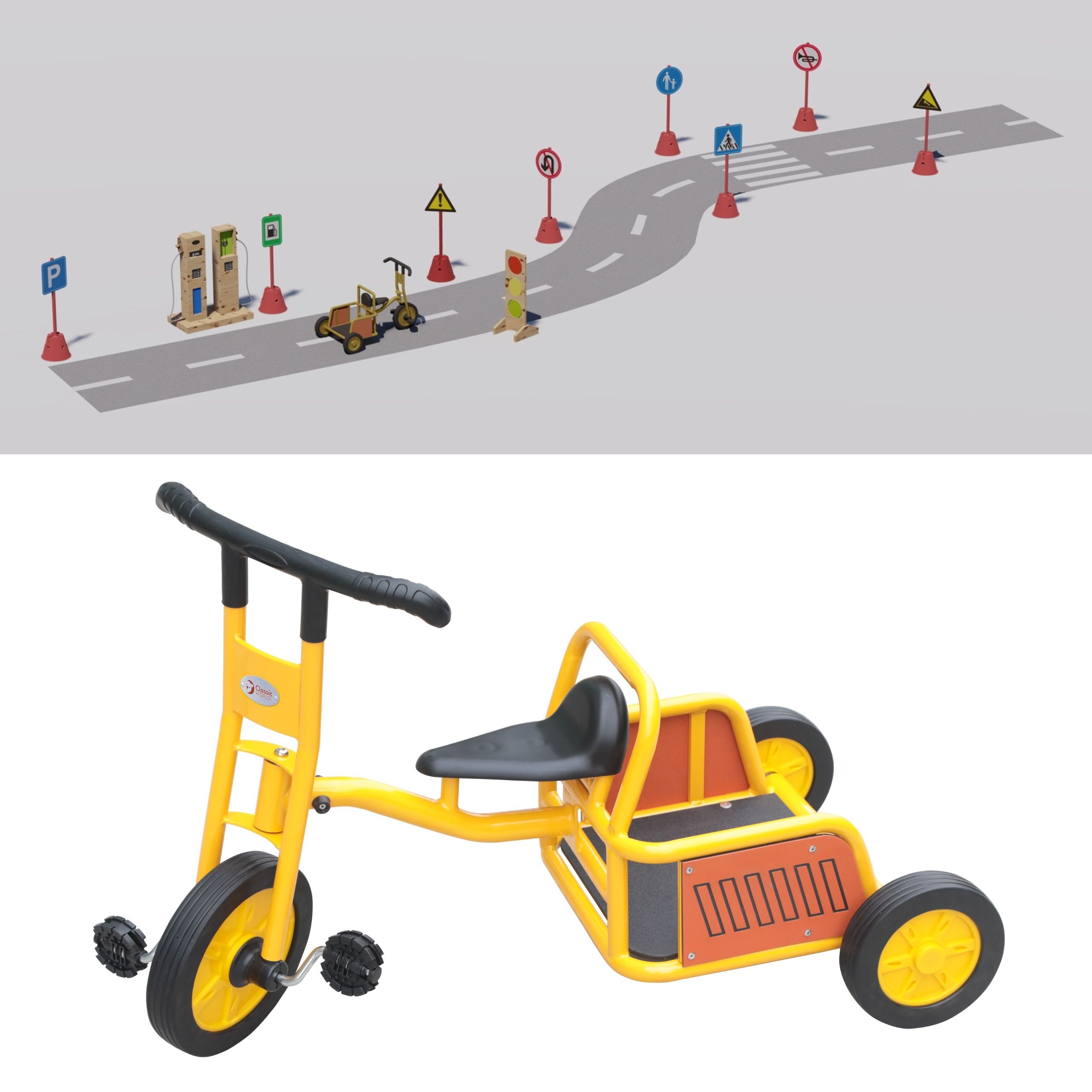 Rowerek trójkołowy pojazd truck dla dzieci od 3 lat - 11 z 12