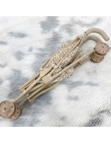 WOOPIE ROYAL Wózek dla Lalek Spacerówka Panterka