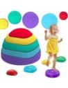 WOOPIE Kolorowe Kamienie Sensoryczne Zestaw 5 Elementów Wytrzymałe