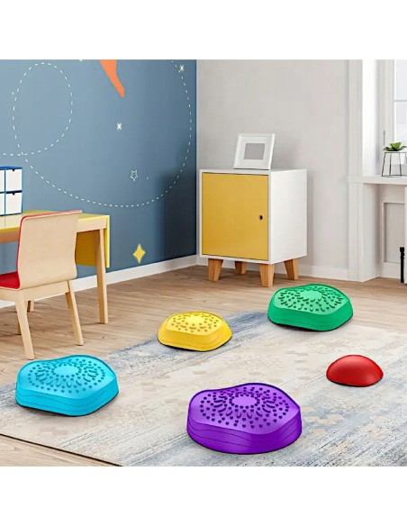 WOOPIE Kolorowe Kamienie Sensoryczne Zestaw 5 Elementów Wytrzymałe