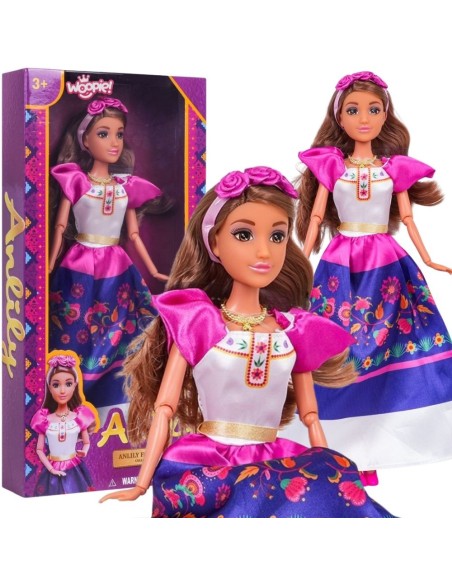 WOOPIE ROYAL Lalka Modowa Lily Tradycyjny Strój Kwietny Wzór