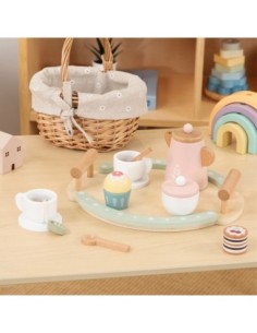 WOOPIE GREEN Drewniany Zestaw Do Herbaty i Kawy 2