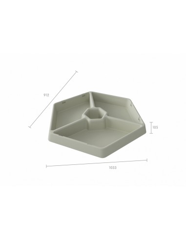 Masterkidz Hexagonal Sensory Tray – STEM, Sorting, Learning