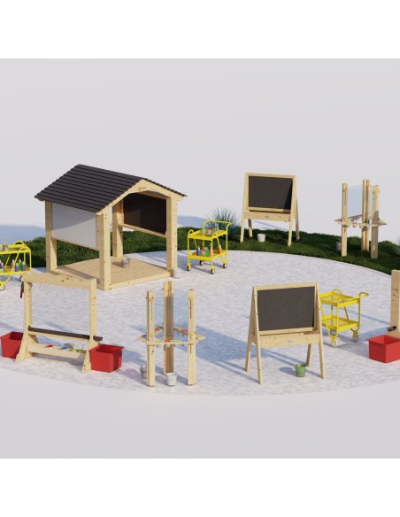 Drewniana Tablica Kredowa CLASSIC WORLD EDU - Edukacyjna Zabawka