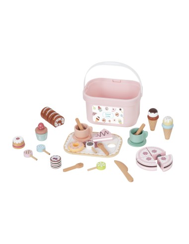 TOOKY TOY Sweet Cake Wooden Sweets in a Box Set
