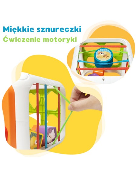 Edukacinė sensorinė kaladėlių dėžutė 4 viename Montessori – WOOPIE Baby