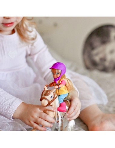 Ankiki lėlė su arkliu, jojimo rinkinys vaikams – WOOPIE