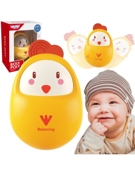 Viščiukas su melodijomis Vanka Vstanka Sensorinis kūdikių žaislas Baby - WOOPIE!