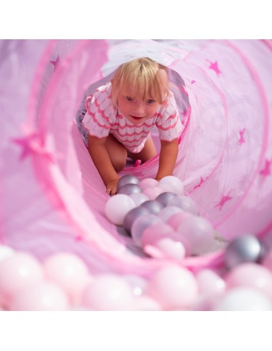 WOOPIE 3in1 palapinė „Princesečių rūmai“ XXL su tuneliais ir baseinu