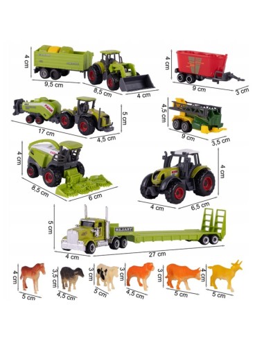 Woopie Tractors Agricultural Machinery Set - Children's Farm