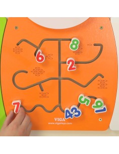 Wooden Manipulative Board Numbers Kitten FSC Montessori 2
