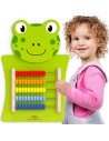 Wooden Manipulative Board Abacus Frog Montessori FSC