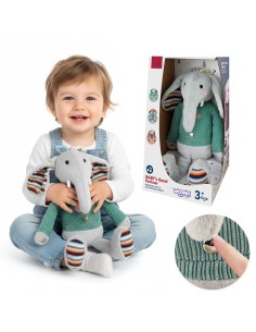 WOOPIE Elephant Cuddly Toy with Sound and Light for Children