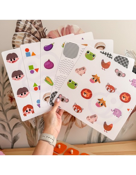 Viga Memory - Guess the Pictures Memory Game, 10 Montessori Cards