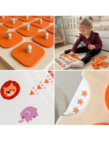 Viga Memory - Guess the Pictures Memory Game, 10 Montessori Cards