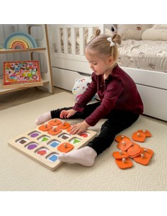 Viga Memory – žaidimas „Atspėk paveikslėlius“, 10 kortelių Montessori 2