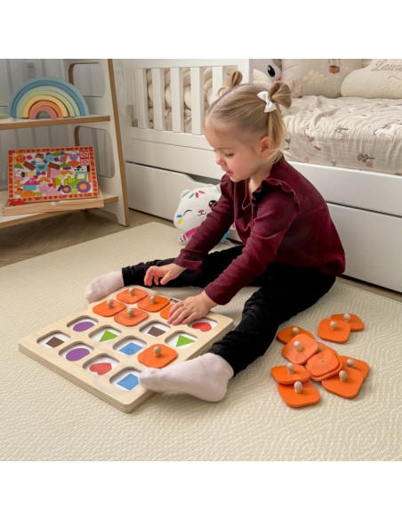 Viga Memory - Guess the Pictures Memory Game, 10 Montessori Cards