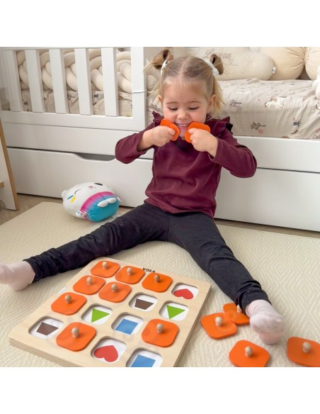 Viga Memory – žaidimas „Atspėk paveikslėlius“, 10 kortelių Montessori