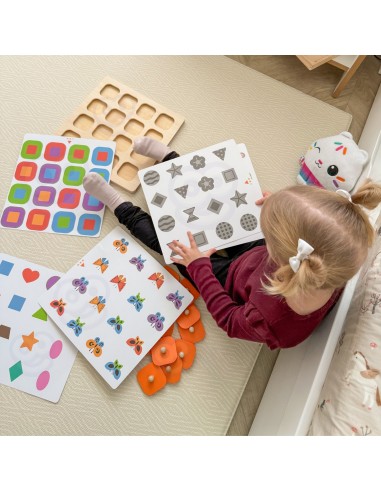 Viga Memory – žaidimas „Atspėk paveikslėlius“, 10 kortelių Montessori