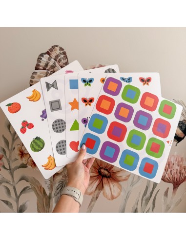 Viga Memory – žaidimas „Atspėk paveikslėlius“, 10 kortelių Montessori
