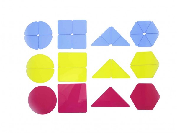 Półprzezroczyste kształty geometryczne