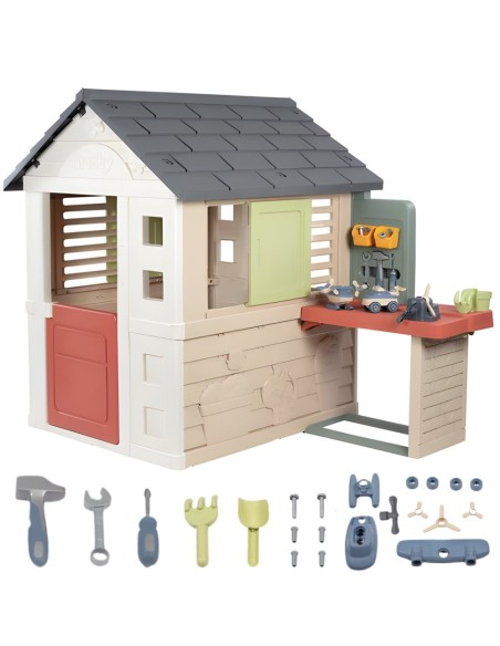 Smoby Life Nature Children's Garden House with Workshop XL